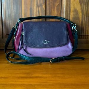 Kate Spade Shades of Purple Crossbody Bag with adjustable straps